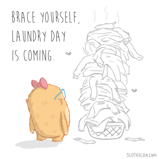 Meet Slothilda! Illustrator Fights With His Inner Sloth By Creating Adorable Sloth Comics