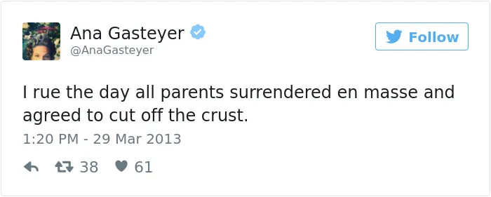 61 Funny Parenting Tweets By Ana Gasteyer