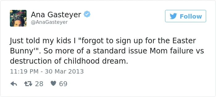 61 Funny Parenting Tweets By Ana Gasteyer