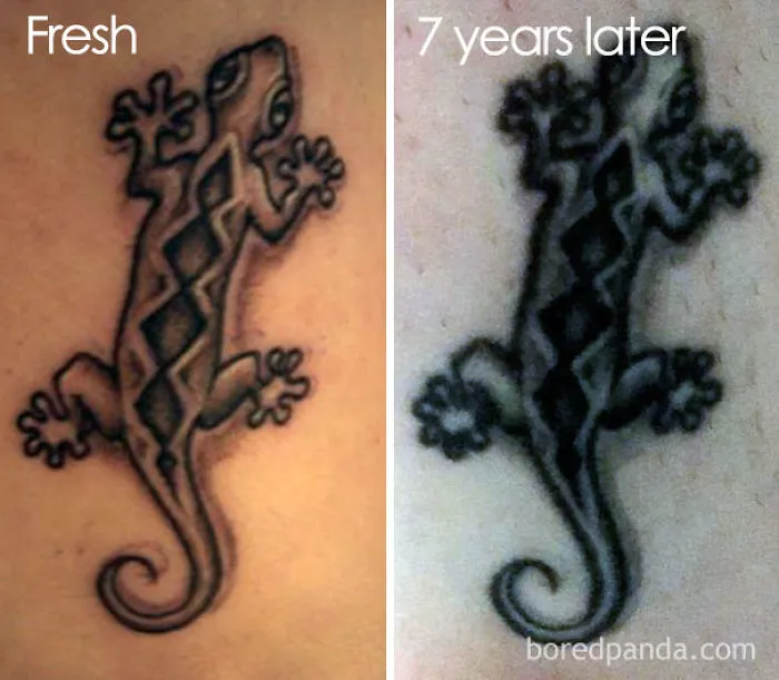 Small Tattoo After 7 Years