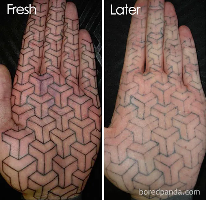 Aged Palm Tattoo