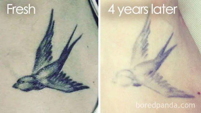 Tiny Aged Tattoo
