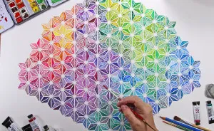 Insanely Detailed Watercolor Pattern Paintings