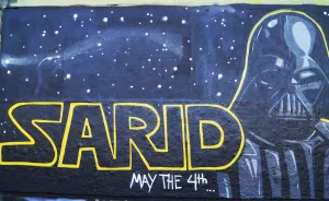 I Painted Darth Vader Mural To Celebrate The Star Wars Day
