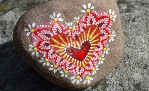 Painting These Hearts Makes Me Relaxed