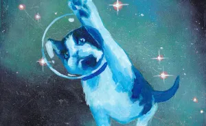 When I Get Tired Of Making Serious Art I Paint Cats In Space