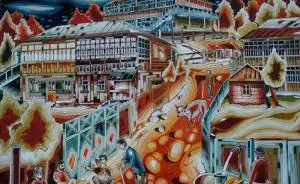 Georgian Artist Creates Intricate Paintings Inspired By His Birthplace