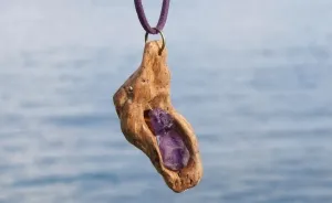 I Make Unique Statement Jewelry Using Driftwood, Stones And Crystals