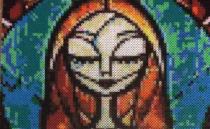 I Made A Portrait From 8316 Beads