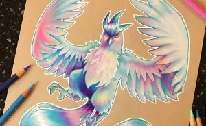 I Create Prismatic Pokemon Art With Colored Pencils