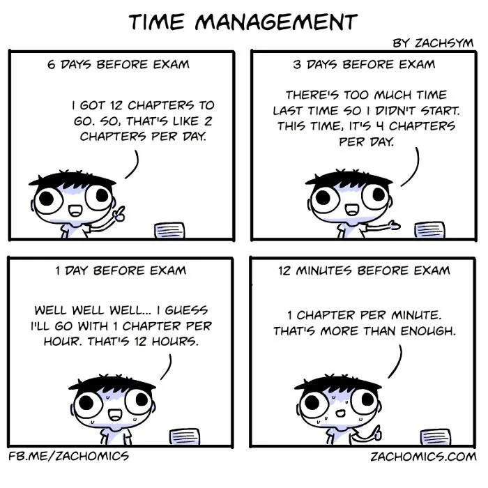 9 Funny Comics About The Challenges Of Exam Season