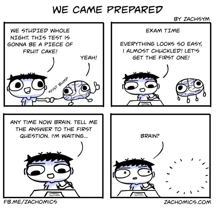 9 Funny Comics About The Challenges Of Exam Season