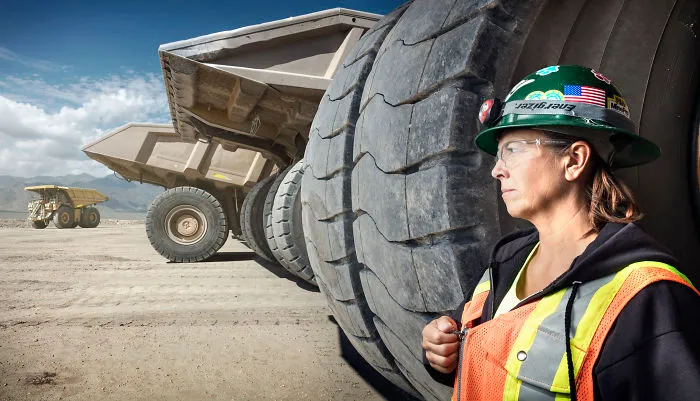 Leeann Johnson, conductora de camiones de carga en Nevada