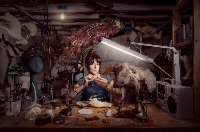 Beth Beverly, taxidermista en Philadelphia
