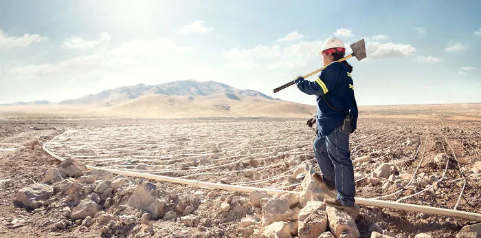 Carol Warn, operaria de pilas de lixiviación en una compañía minera, Nevada