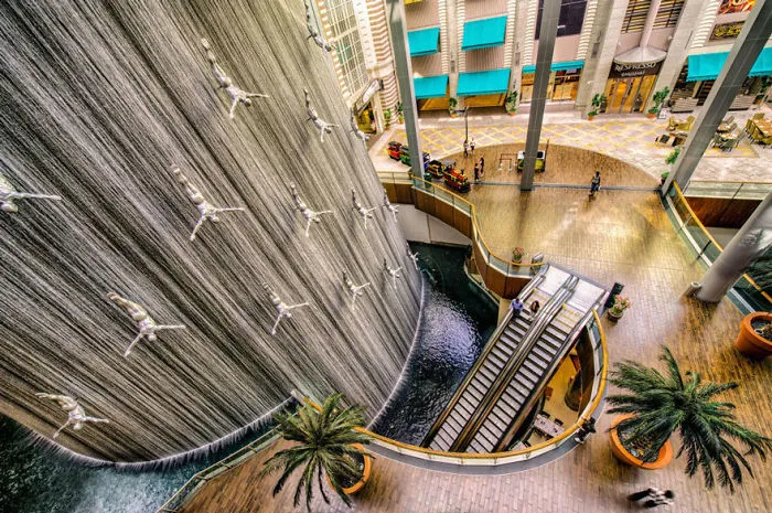 "Fuente de los buceadores", Dubai, Emiratos Árabes