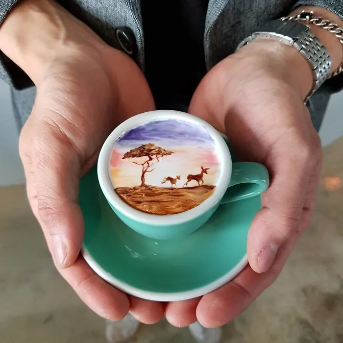 I'm A Barista From Korea Who Creates Art On Coffee