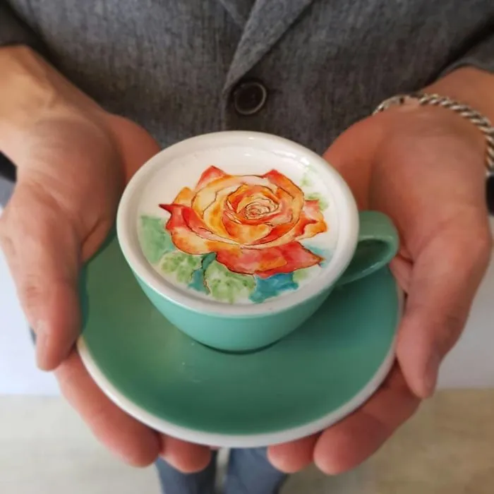 Soy un barista de Corea que crea arte sobre el café
