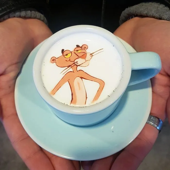 Soy un barista de Corea que crea arte sobre el café