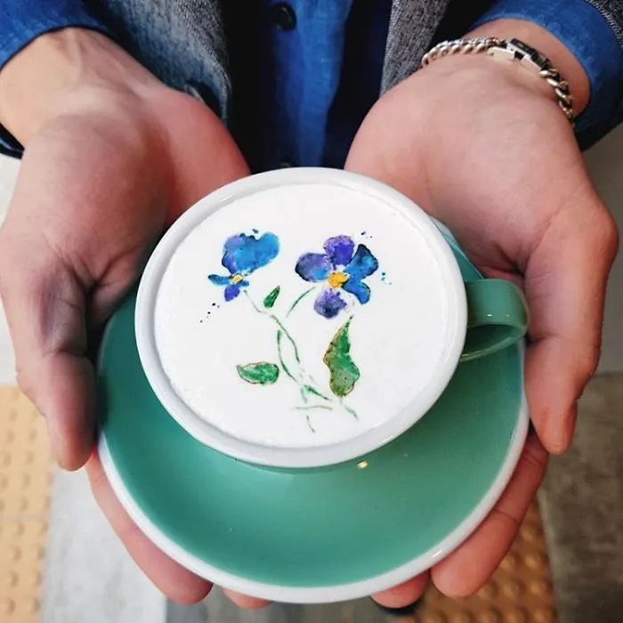 Soy un barista de Corea que crea arte sobre el café