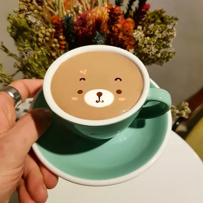 I'm A Barista From Korea Who Creates Art On Coffee