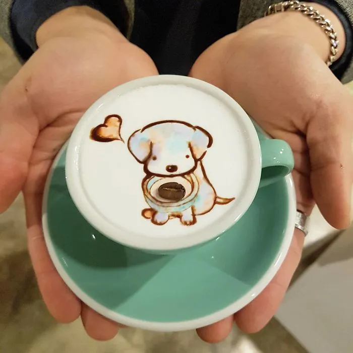 I'm A Barista From Korea Who Creates Art On Coffee