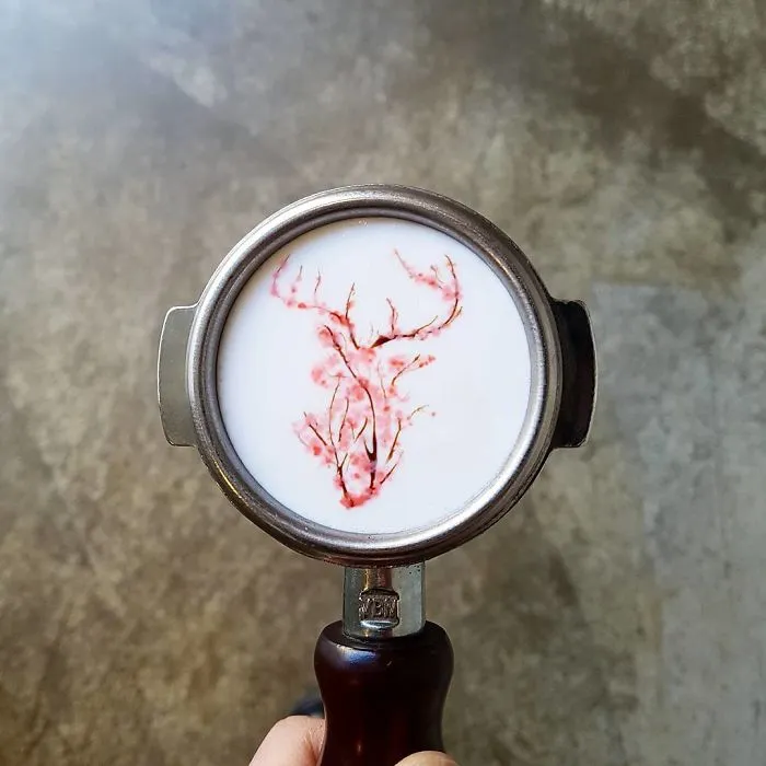 Soy un barista de Corea que crea arte sobre el café