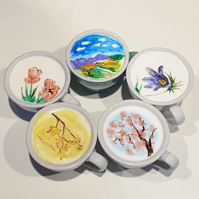 I'm A Barista From Korea Who Creates Art On Coffee