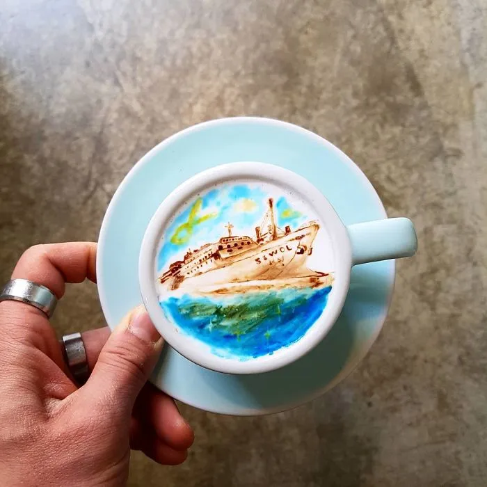 I'm A Barista From Korea Who Creates Art On Coffee