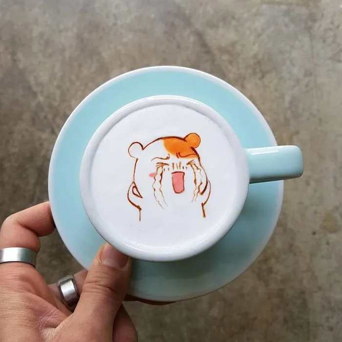 I'm A Barista From Korea Who Creates Art On Coffee