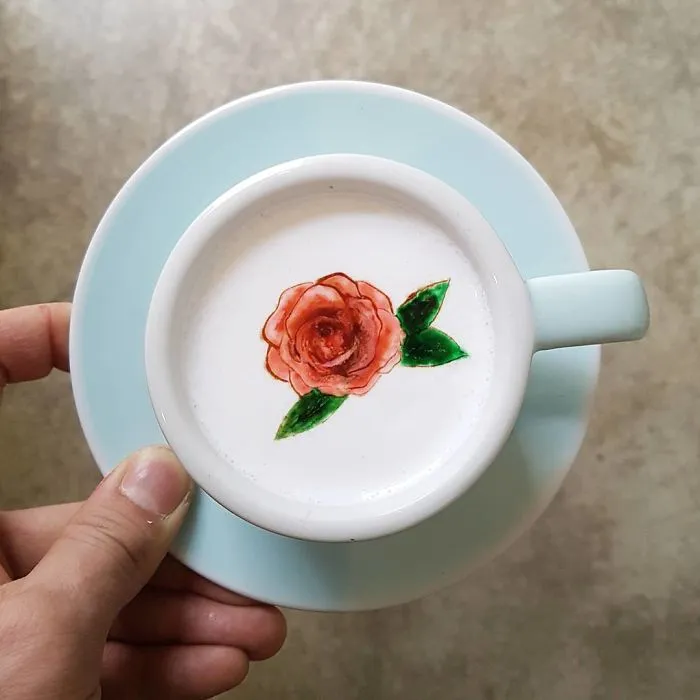 Artistic Barista From Korea Who Draws Art On Coffee.