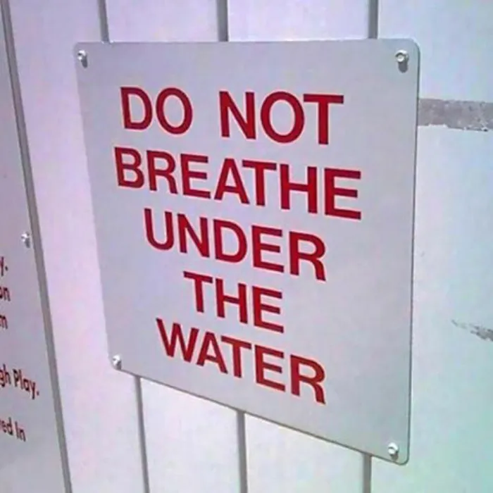 No respirar bajo el agua