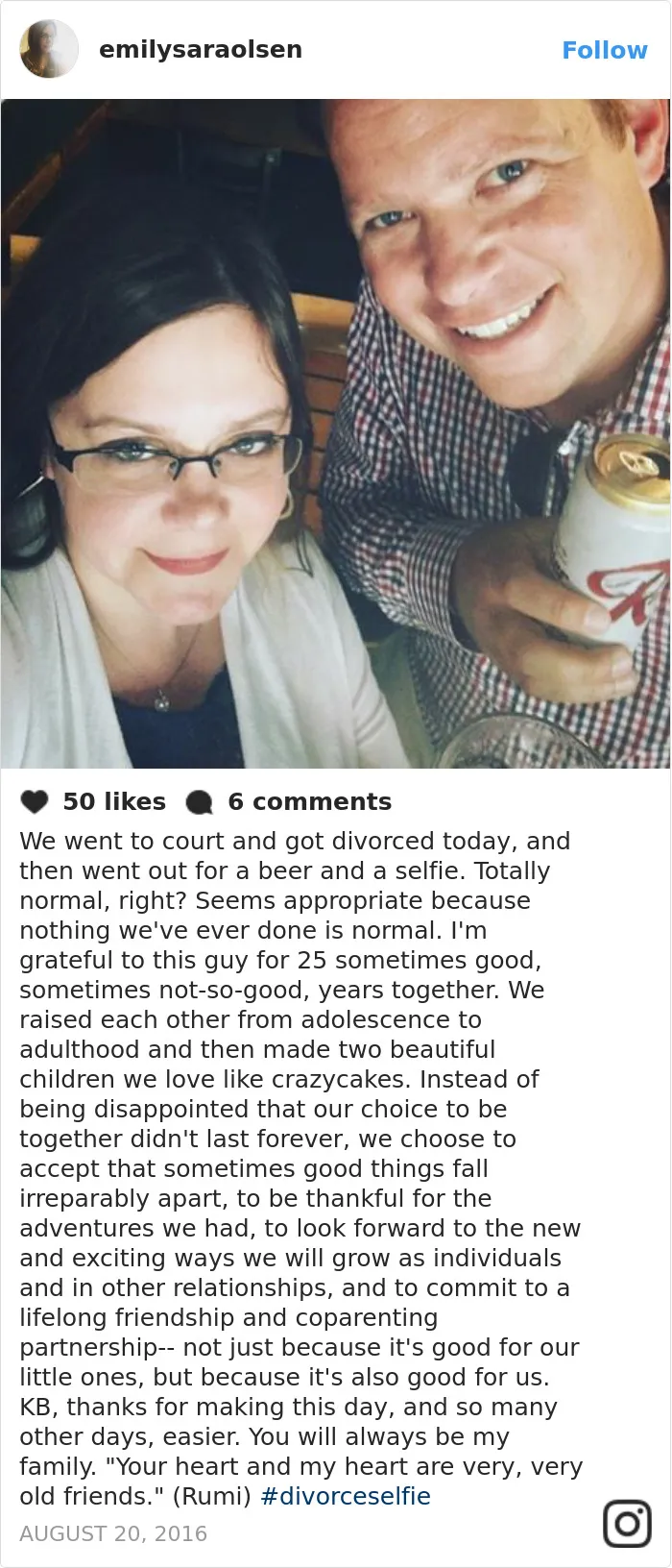 Ex-Couples Are Posting 'Divorce Selfies' And These 51 Pics Will Prove Why They’re Awesome