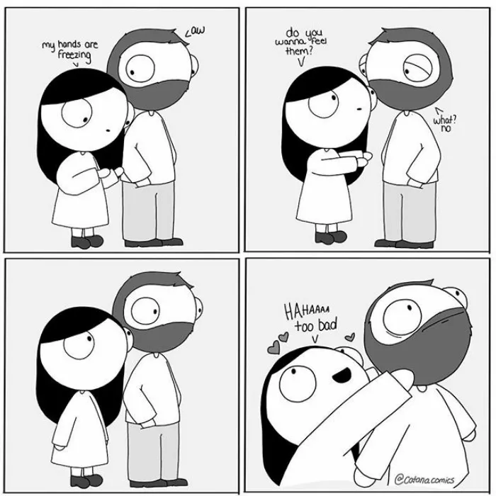 Girlfriend Secretly Illustrates Everyday Life With Her Bf, He Uploads Comics Online And They Go Viral (New Pics)