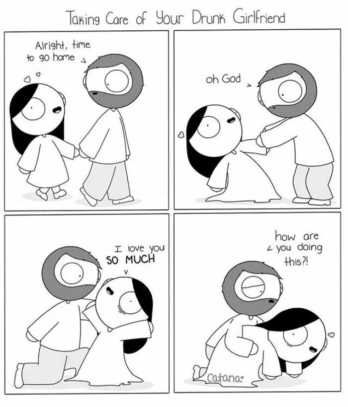 Girlfriend Secretly Illustrates Everyday Life With Her Bf, He Uploads Comics Online And They Go Viral (New Pics)