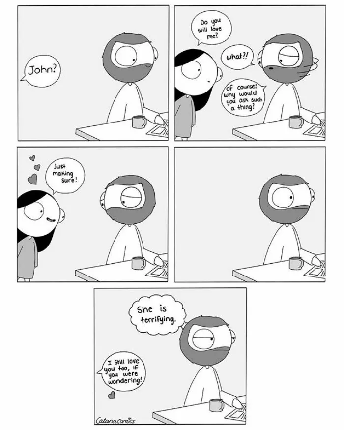 Girlfriend Secretly Illustrates Everyday Life With Her Bf, He Uploads Comics Online And They Go Viral (New Pics)