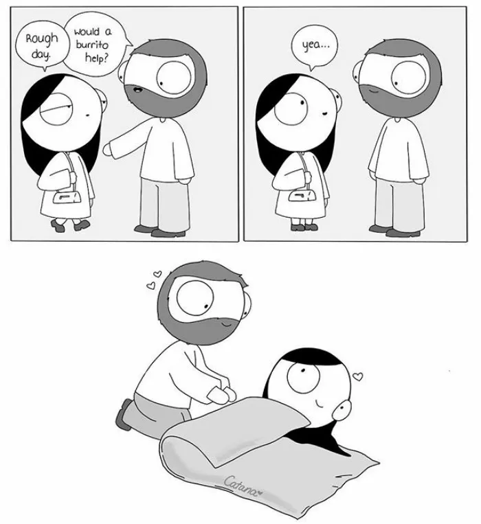 Girlfriend Secretly Illustrates Everyday Life With Her Bf, He Uploads Comics Online And They Go Viral (New Pics)