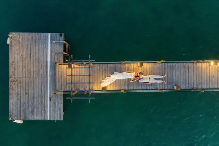 Aerial Wedding Photography Shot With Drone