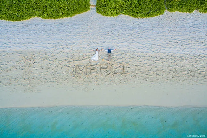 Aerial Wedding Photography Shot With Drone