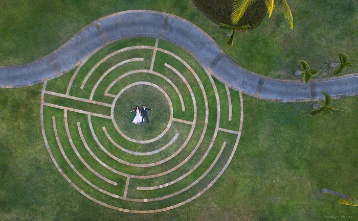 Aerial Wedding Photography Shot With Drone
