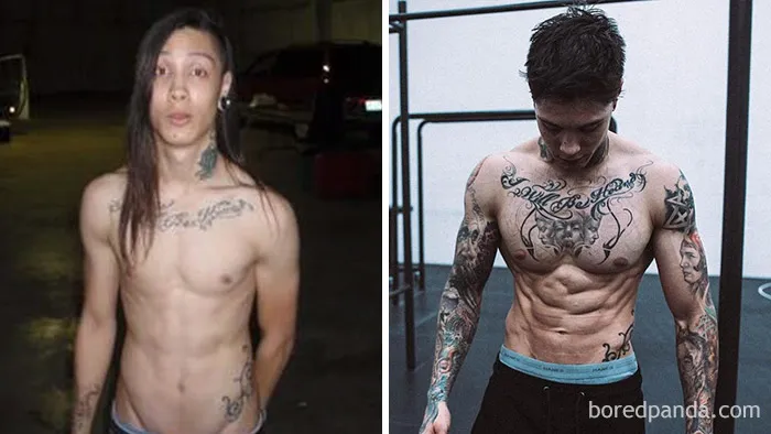 Transformación practicando calistenia