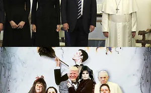 Real Trump's Family Visiting The Pope At The Vatican
