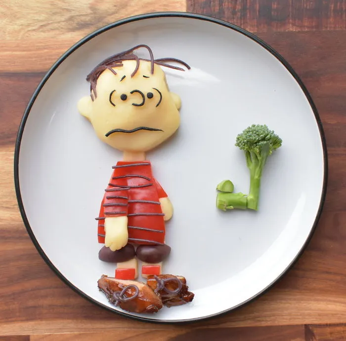 Linus From The Peanut Gang - Honey Soy Free Range Chicken With Mash And Veggies
