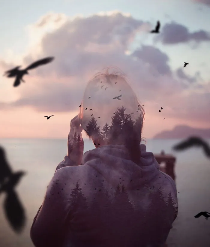 I Mix Different Pictures To Create These Double Exposure Images