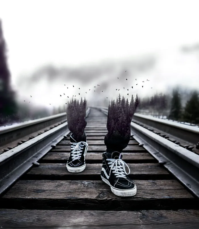 I Mix Different Pictures To Create These Double Exposure Images