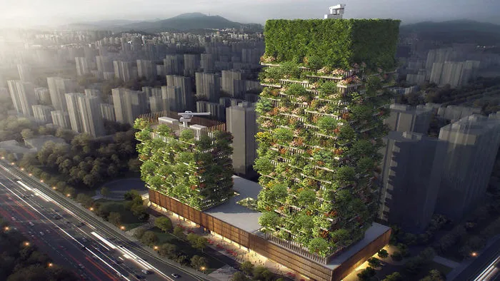 First Building Covered In Evergreen Trees Looks Absolutely Magical In World