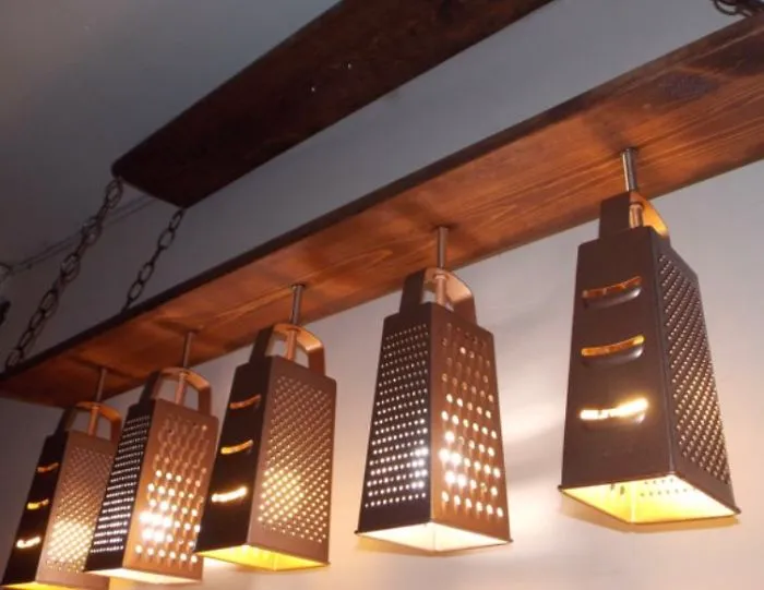 Cheese Graters Chandelier