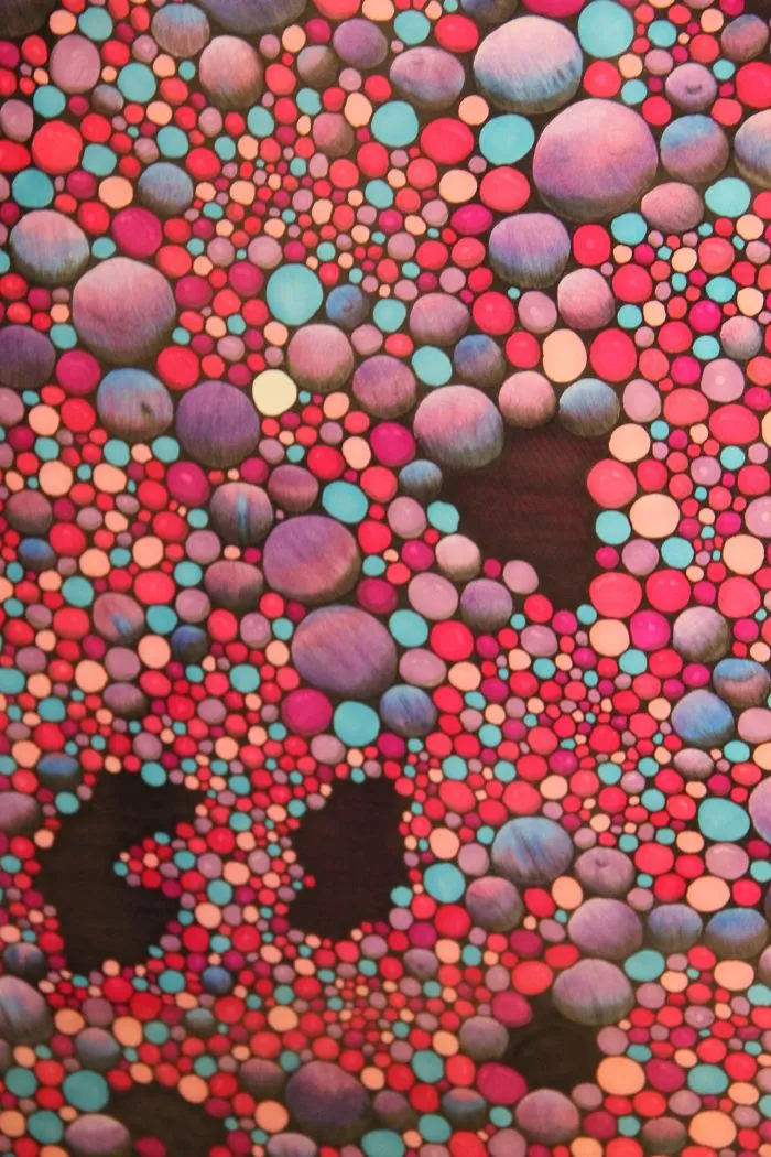 Circles + Colored Pens + Colored Pencils.
