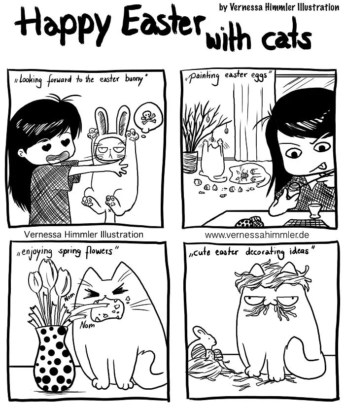 My Diary Comics About My Life With Two Cheeky Cats (Part 2)