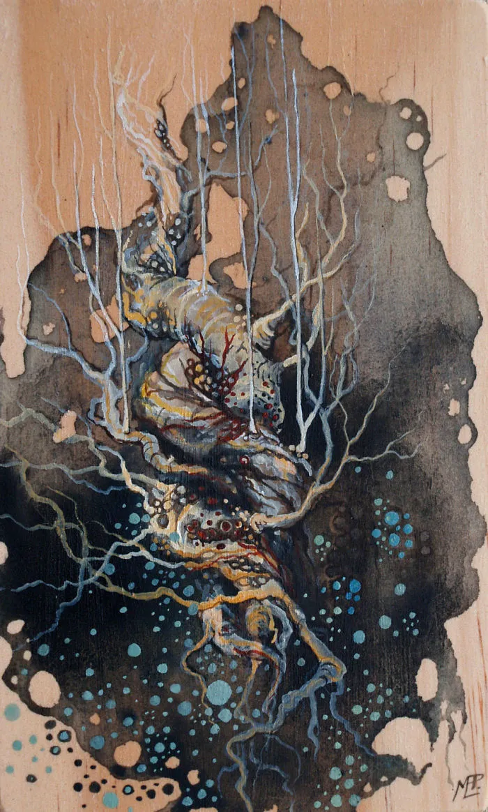 I Create Watercolor Paintings On Wood To Show My Love For Nature